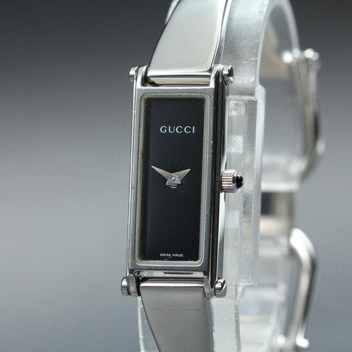 Gucci 1500l black dial silver - 1500l,