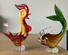 Vintage Murano Glass Rooster