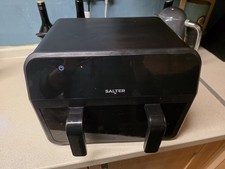 Salter 7L Dual Compartment Air Fryer with Divider - Black