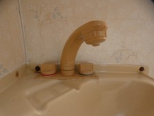 Caravan shower taps , whale 12v microswitched taps,pull out spout as shower head