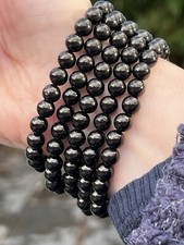 Shungite Crystal Beaded