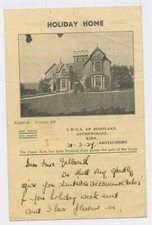 YWCA of Scotland Holiday Home Auchencraig Kirn Argyllshire Promo Notepaper C21