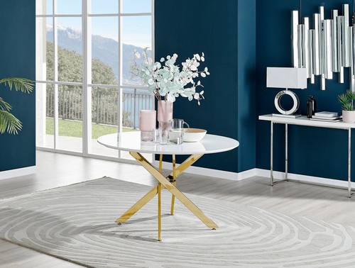 Novara modern round dining - modern,
