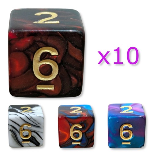 Six sided dice - d6, six-sided