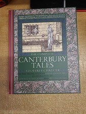Geoffrey Chaucer. The Complete Canterbury Tales Large Hardback Book. Like New