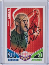 2010 TOPPS MATCH ATTAX CARDS HAND SIGNED AUTO AUTOGRAPH ROBERT GREEN