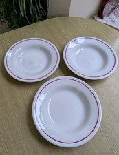 Churchill Sampsonite vitrified hotel ware set three bowls 9"/23cm excellent 