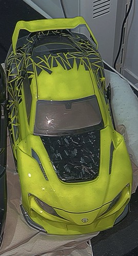 Yellow a90 toyota - yellow, supra