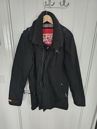 Superdry mens black trench - mens,