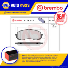 Brake Pads Set fits SUBARU