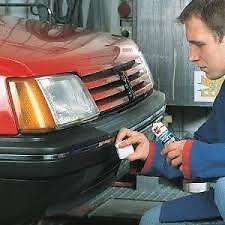 Wurth "Black" Plastic Dye 75ml Bumpers Rubber Cloth Plastic Trim Restore