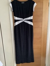 Michaela Louisa Long Black /White Dress Size 14