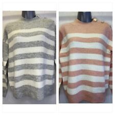 GEORGE Asda Stripe Jumper - 2 Colours - Sizes 8/10-20/22 Brand New