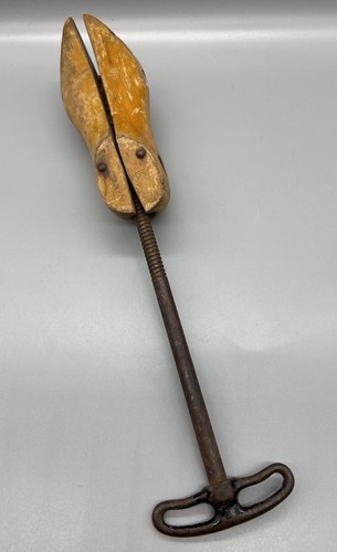Vintage patented wooden - vintage, shoe