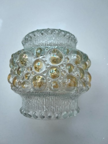 Vintage bubble glass lampshade - vintage,