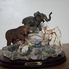 The Juliana Collection Elephant Bear Wolves Sculpture Figurine Ornament Statue