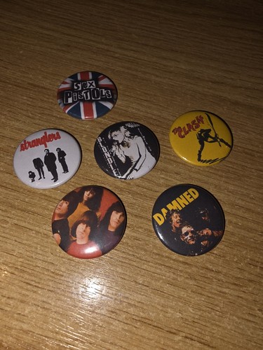 Punk rock button badges - punk,