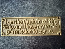 Vintage Brass Bar sign “l am