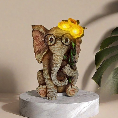 Resin animal figurine elephant - resin,