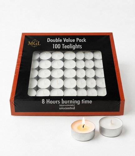 100 tea night lights candles - tea,