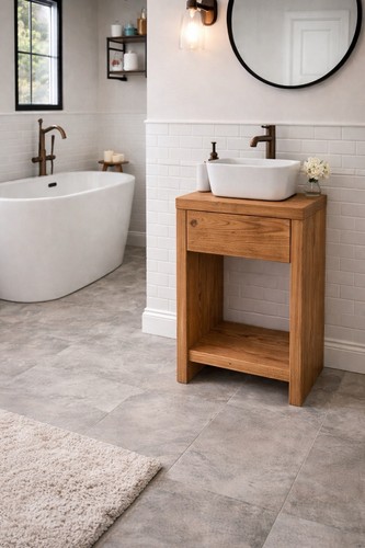 Small rustic wash stand - , solid