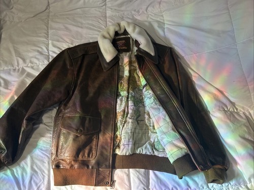 Brown bomber aviator pilot - brown,