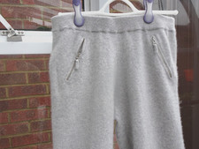 Marks & Spencer Silver Grey   100% Cashmere  Joggers