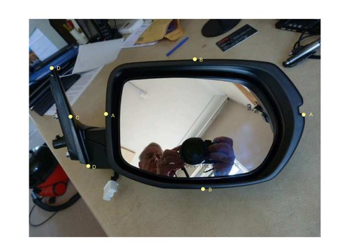 Honda crv offside - honda, mirror