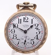 Vintage 1934 Illinois Bunn Special 16s Model 9 G/F 51mm 21J O/F Pocket Watch