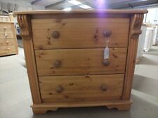 CLEARANCE MASTER PINE 3 DRAWER CHEST HANDMADE EX-DISPLAY HALF PRICE