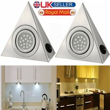LED MAINS KITCHEN UNDER CABINET CUPBOARD WORKTOP TRIANGLE LIGHT UNIT LAMP LIGHTS