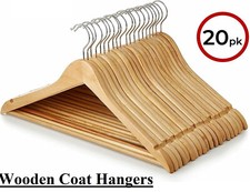 Wooden Coat Hanger, 20 Pack