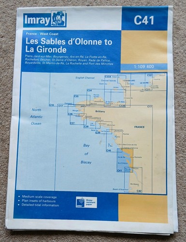 Imray c51 chart les sables - chart,