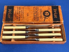 6 BOXED VINTAGE FAUX BONE