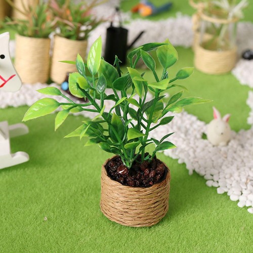 Miniature potted plant doll - plant,
