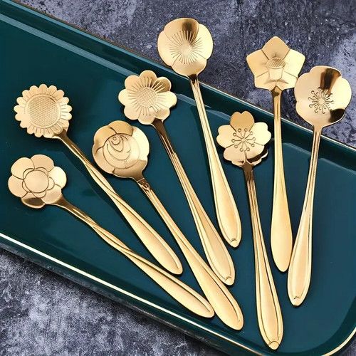 8pcs stainless steel teaspoons - 8pcs,