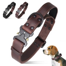 Real Leather Dog Collar Heavy