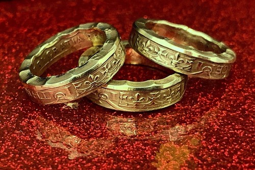 British coin ring - coin, crafted