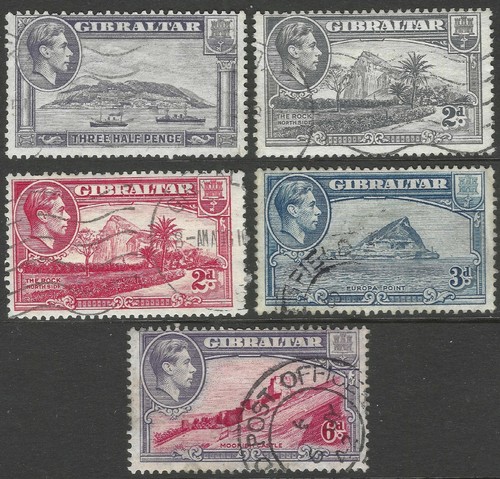 Gibraltar 1938 kgvi - gibraltar., 1938-51