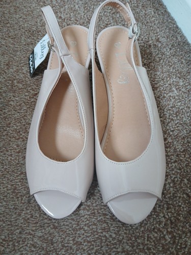 Lilley nude pink wedge - nude,