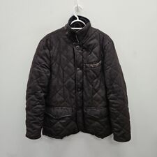 Barbour X Land Rover Defender Filey Quilt Racer Country Grey Jacket Size Medium