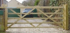 5 Bar Timber Field Entrance