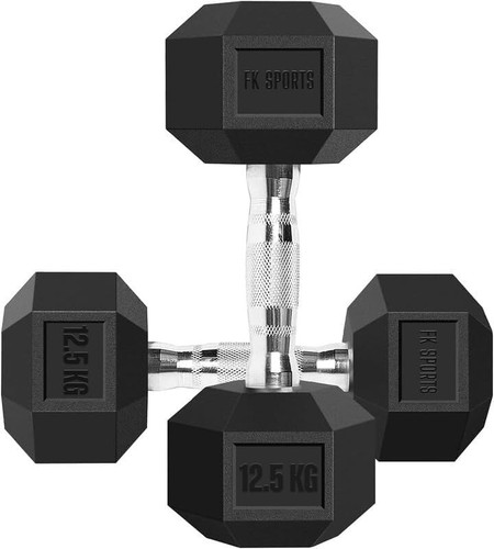 Hex dumbbells set 5kg - dumbbells,