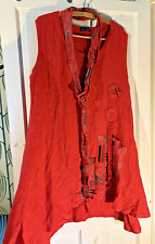 Sarah Santos Red Tunic Dress Size Large. Never worn.