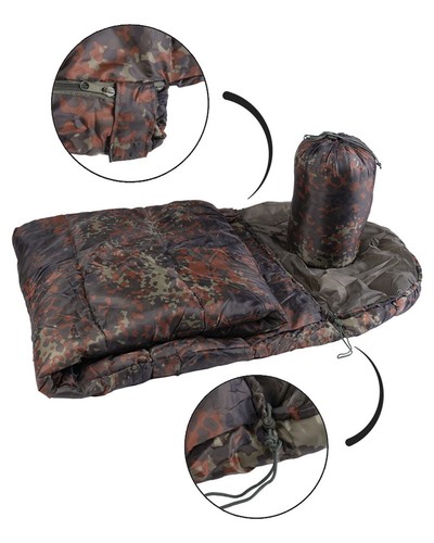 Sleeping bag flecktarn - sleeping,