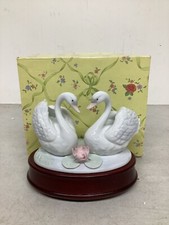 Vintage Swans Music Box in