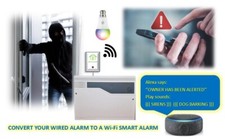 Simply Convert Wired Burglar Alarm to Wi-Fi Smart Alarm - Intruder Alarm Adapter