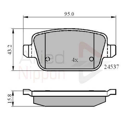 Brake pads set - brake, rover