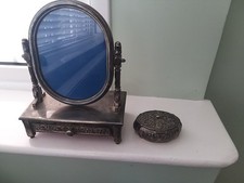 Vera Lucino Vintage Vanity Mirror Jewellery Drawer and Trinket Jewellery Box