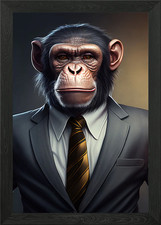 Monkey Suit Animal Framed Wall